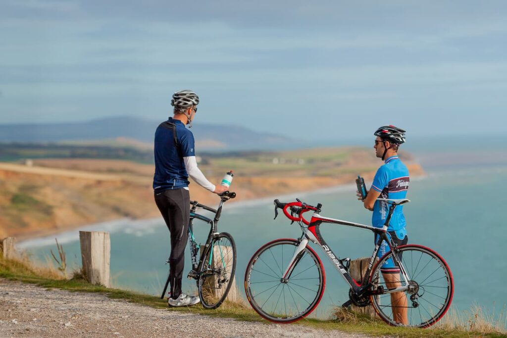 Cycling the Coastal path Isle of Wight